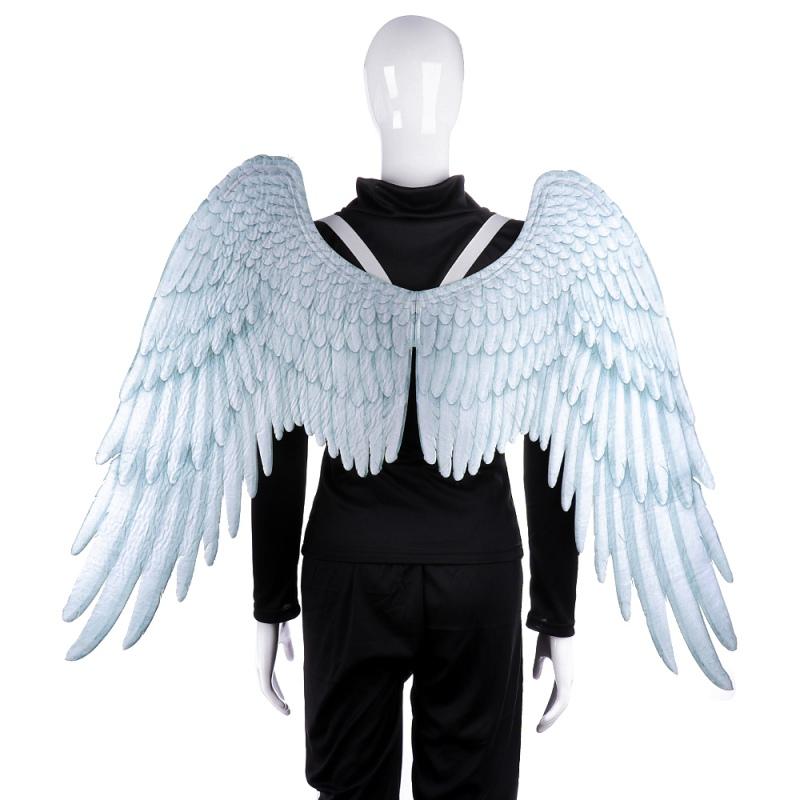 Non-Woven Feather Wings 3D Angel Wings Halloween Theme Party Cosplay Costume Accessories For Men Women