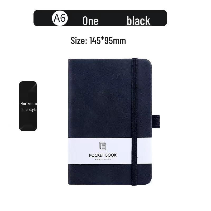 A7 Student Pocket Notebook: Elastic Closure, Portable Journal, Simple Ins Style Diary