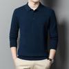 Мужской пуловер поло из 100% мериносовой шерсти