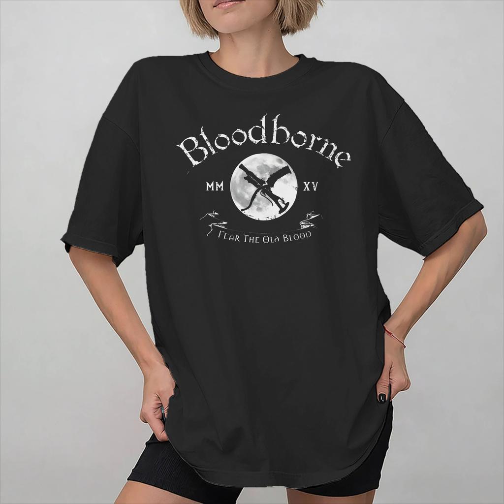 Унисекс Женская футболка Bloodbornes Hunter 100% Хлопок С графическим принтом Футболка Верхняя одежда