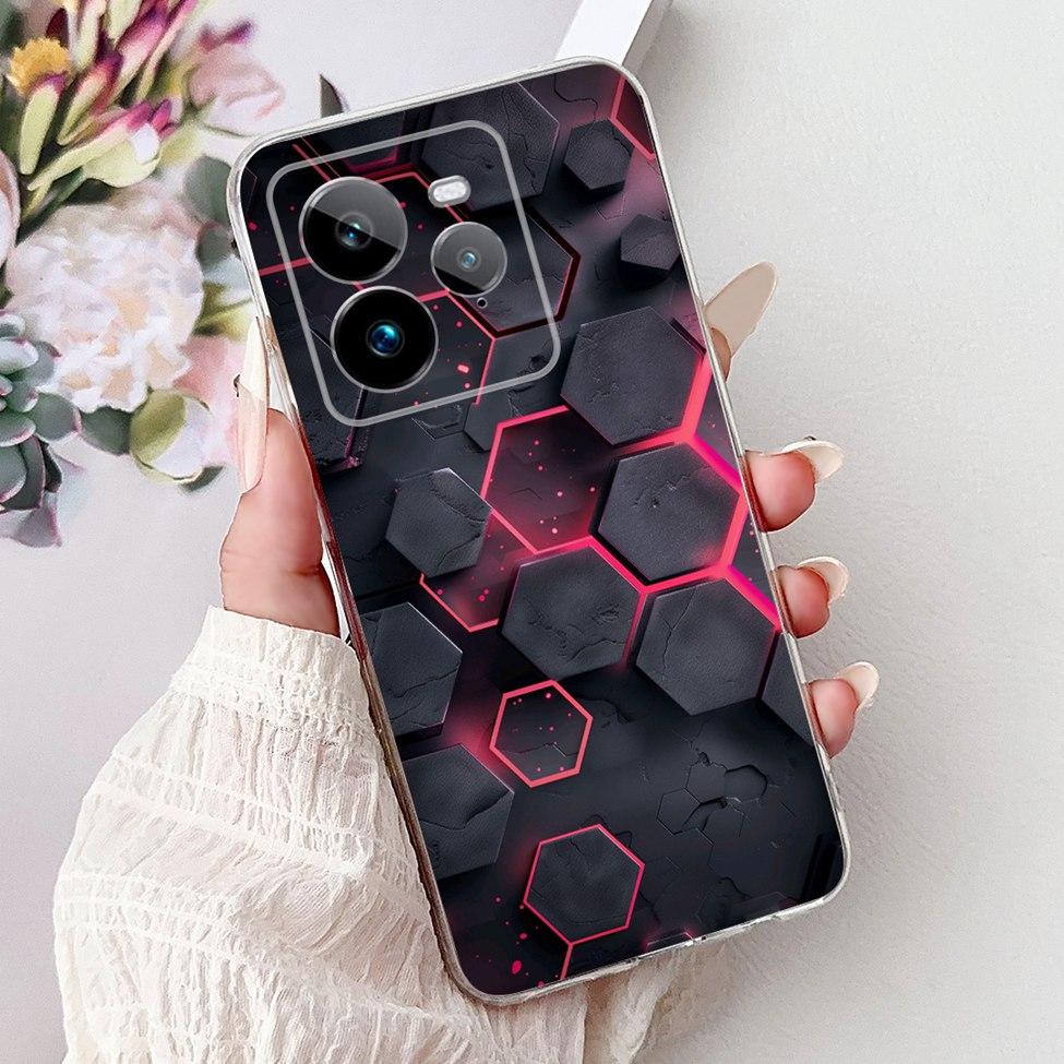 Чехол-крышка для Realme GT 7 Pro, прозрачный, милый мультяшный кот, модный, крутой, мягкий ТПУ корпус для телефона Realme GT 7 Pro RMX5010 RMX5011