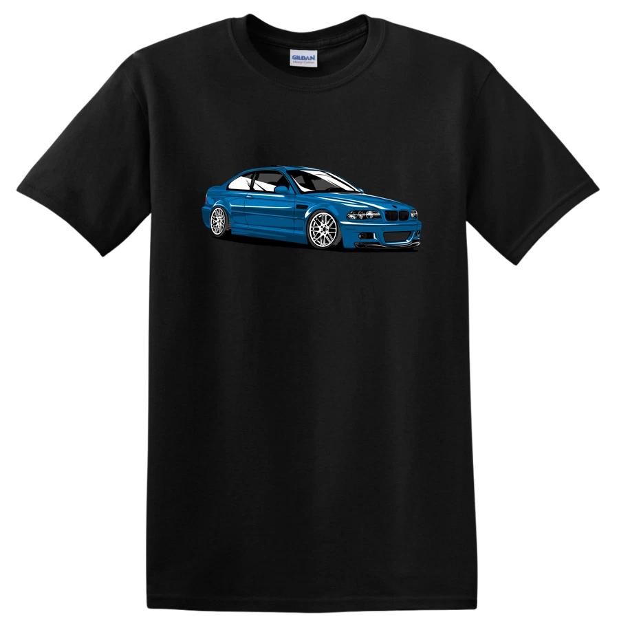 Sporty Blue Car Graphic T Shirt Cool Vehicle Design Tee for Auto Enthusiasts