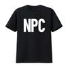 NPC Неигровой персонаж RPG Ролевая игра Футболка винтажная Стирка уличная одежда дизайнерская одежда Дышащая