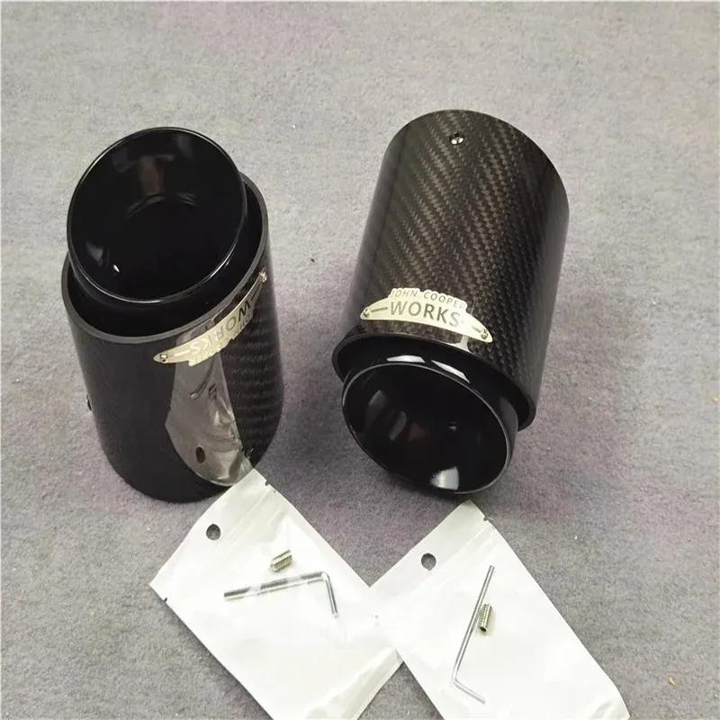 1 шт. Для Mini Cooper F54 F55 F56 F57 R60 R61 F60 R55 R56 R57 R58 R59 S JCW Карбоновая насадка на выхлопную трубу Автоаксессуары