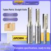 Yaden Cutlery Double-Edged Metric Straight Blade Woodworking Cutter Head for Engraving and Trimming.