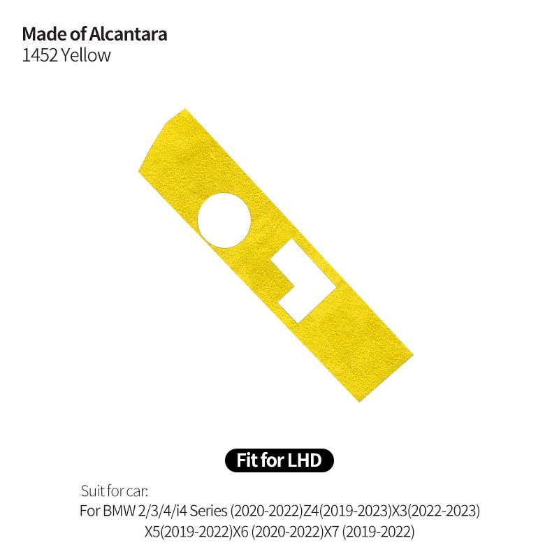 Made of Alcanrata For BMW G20 G22 G07 F44 i4 G29 X3 G01 X5 G05 G06 Gear Shifter Panel Frame Sticker Car Interior Trim Accesso