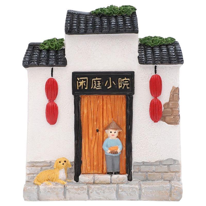 Rustic Resin House Succulent Planter Desktop Decoration Ornament