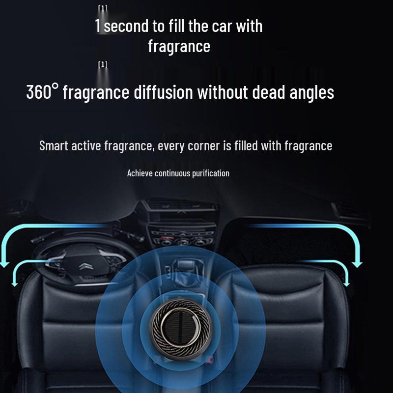 Вращающийся солнечный автомобильный освежитель воздуха - Долговечный дезодорирующий аксессуар