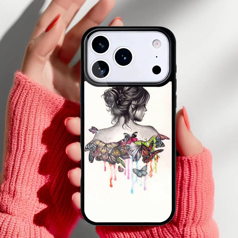 Beautiful Butterfly Nature Wildlife Soft Phone Case for iPhone 17 16 15 14 13 Pro Max Back Cover for 12 11 Pro Coque