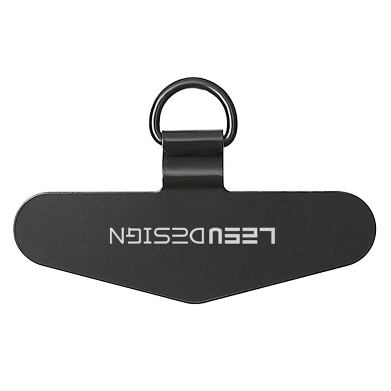 LEEU DESIGN Phone Lanyard Tether Tab Metal Patch with Buckle