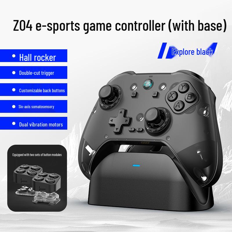 Беспроводной игровой контроллер Z04 Bluetooth с магнитной док-станцией для зарядки для телефона/ПК/Steam
