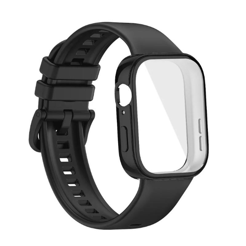 For Huawei Watch Fit 4 Fit 3 Strap Soft Silicone Sport Watchband and TPU Soft Shell Breathable
