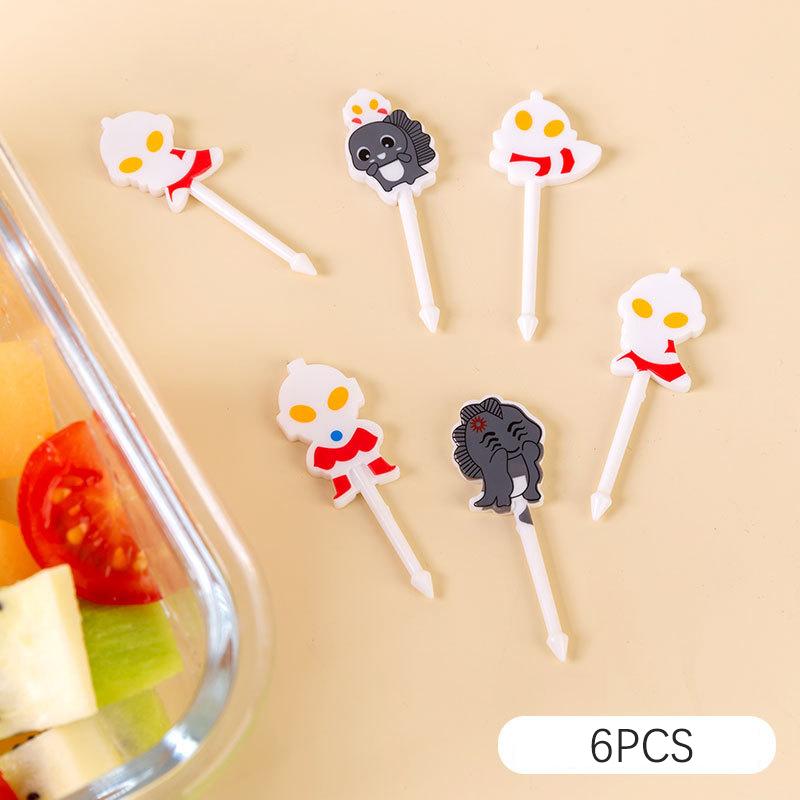 6/10 шт. Хэллоуин Пластиковые фруктовые вилки Детские вилки для закусок и десертов Украшения Зубочистки Ланч Салат Декоративные аксессуары Кейк Топперы