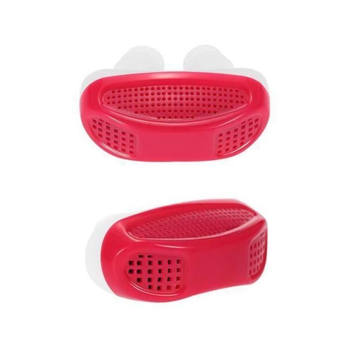 SHOP-STORY - Filtre Purificateur d'Air Anti-Ronflement - Dispositif Nasal Anti-Ronflements Sépare les cornets nasaux du Nez - Rouge