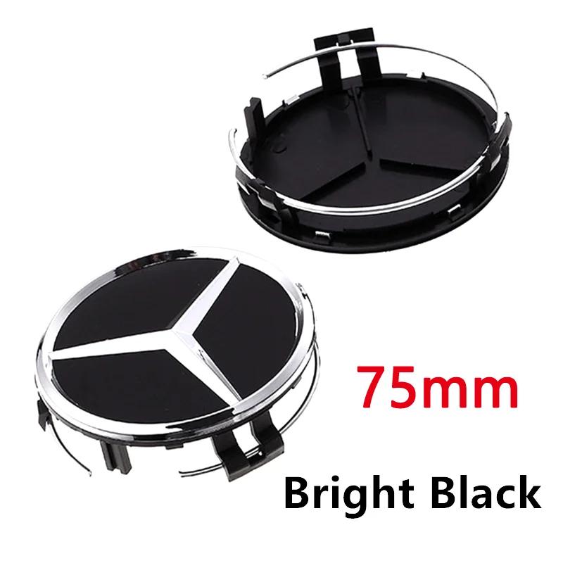 4pcs 75mm Car Wheel Center Caps Hub Caps Rims Cover For AMG A B C S Class E GLA CLA GLB GLE GLK GLS Mercedes Benz Accessories