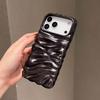 Роскошный чехол-бампер с 3D-волнистым покрытием для iPhone 17 Air 16 15 14 13 Pro Max Plus, яркий цвет, складчатая текстура, бронированный чехол