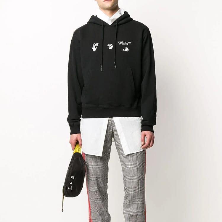 OFF WHITE Бывший в употреблении 2020 Толстовка на молнии OMBB034E20FLE0021001