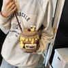 Новая вязаная крючком медовая банка маленькая сумка-мессенджер милый сладкий стиль женская готовая вязаная крючком сумка через плечо