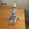 Талос 3D-печатная шарнирная статуэтка Моаи, фигурка с подвижными суставами, устойчивая скульптура с текстурой камня для декора рабочего стола, гостиной, кабинета, подарок
