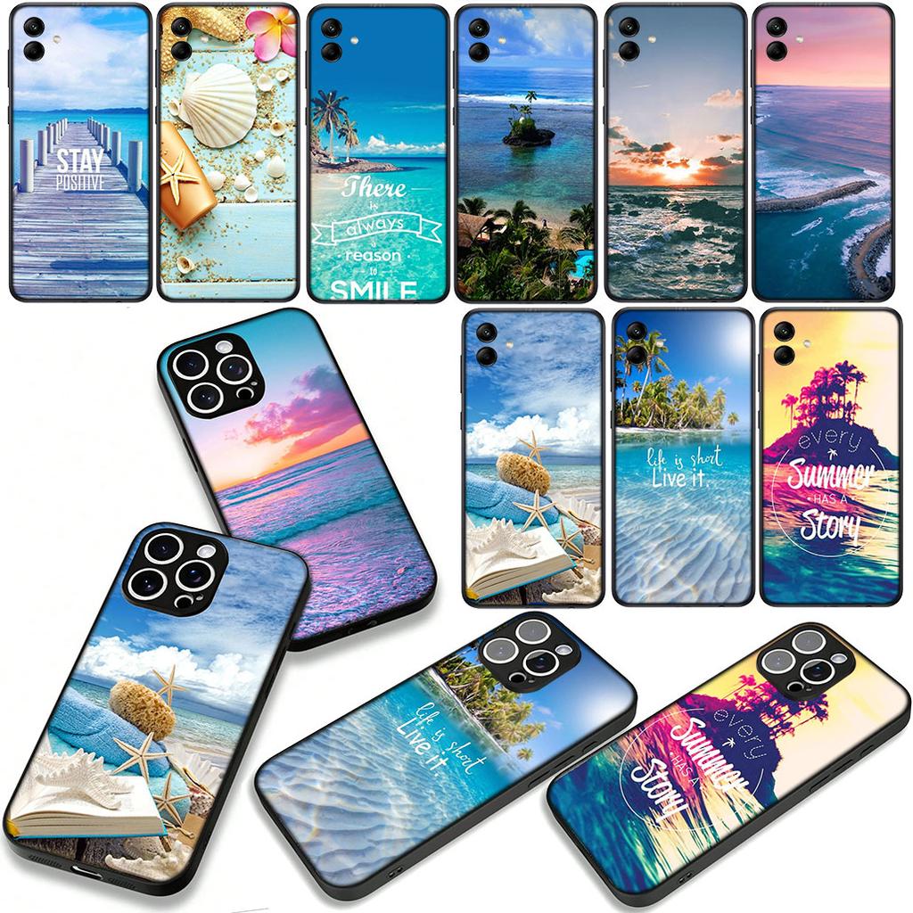 Дорожный чехол с рисунком "Горы, Море, Пляж" для Motorola Moto G04 G13 G14 g45 G22 G23 G20 G32 G34 G35 G64 G82 G84 G53 G60 G72 E14 E15 E13