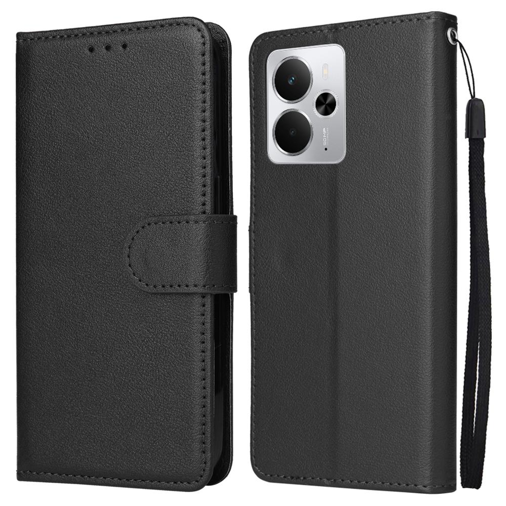 Чехол для телефона для Realme 14 5G/Neo7x 5G/P3 5G/14T 5G, Кошелек Подставка Вид Обложка из ПУ кожи с ремешком на запястье