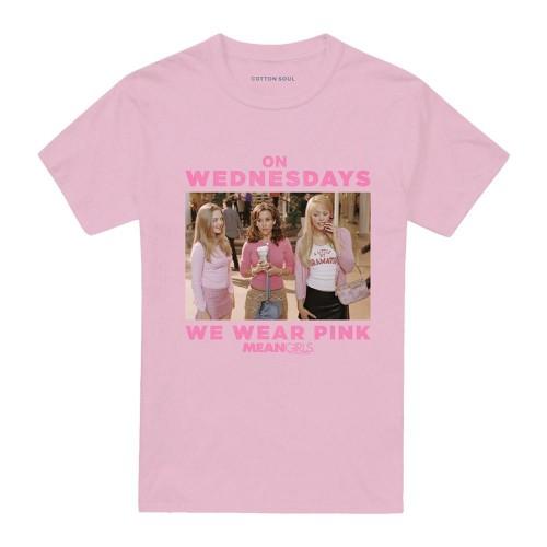 Mean Girls Unisex Adult Wednesdays We Wear Pink T-Shirt
