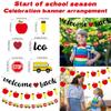 Украшение школьного класса Школьный автобус Карандаш Флажок-гирлянда Цветок-гирлянда Баннер