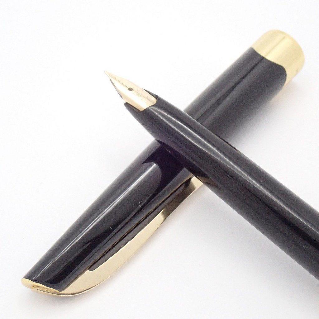 Б/у Fountain Pen PLATINUM 14K Перо Короткий Стержень Черный x Золотой [Ioki Shichiten]