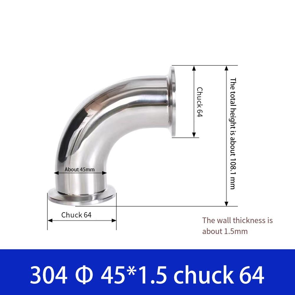 Совместимый с Tri Clamp санитарный угловой фитинг с соединением под прямым углом