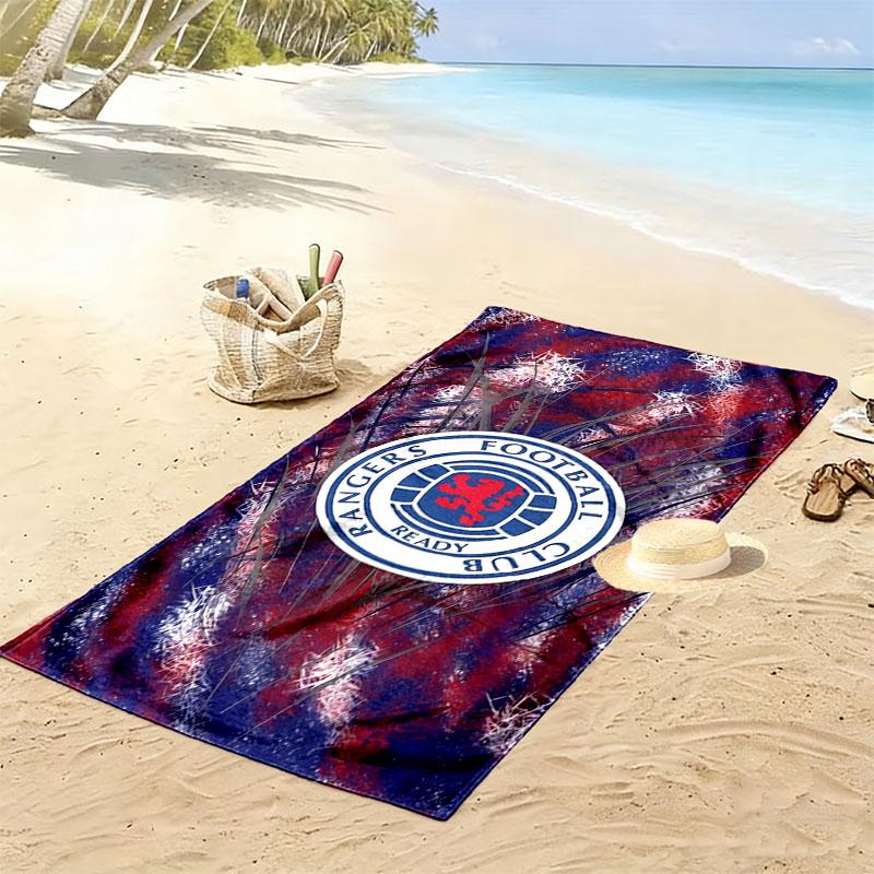 Rangers F.C Print Beach Towel, Large Soft Quick Dry Towel for Beach Camping Swimming