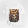 Retro Horror Moviethemed Tshirt Fashionable Outfit Tshirt with Printed Patterns Horror Movie Fan Gift