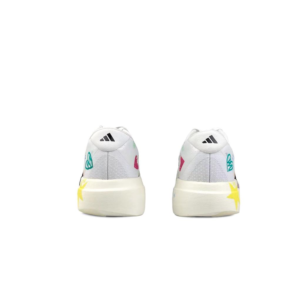 adidas Adizero Evo SL Нескользящие Устойчивые к истиранию Низкие Марафонские Тренировочные Беговые Кроссовки Мужские Белый Розовый JH6206(Команда478-)
