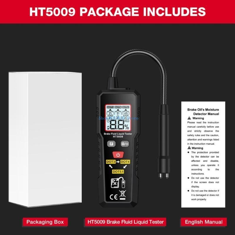 T3LF Precisions Brake Fluid Emulsification Tester with Quick Detection LED Brake Tester ABS for Car & Motorcycles
