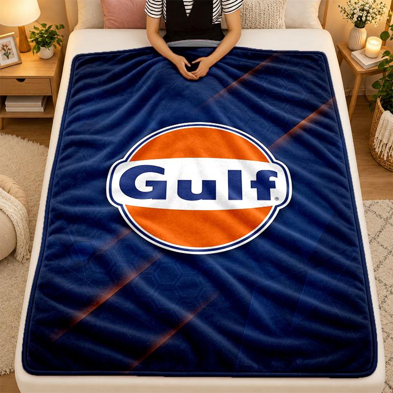 Flannel BlanketGulf Warm Soft Throw Blanket for Indoor Sofa Bed Living Room Use