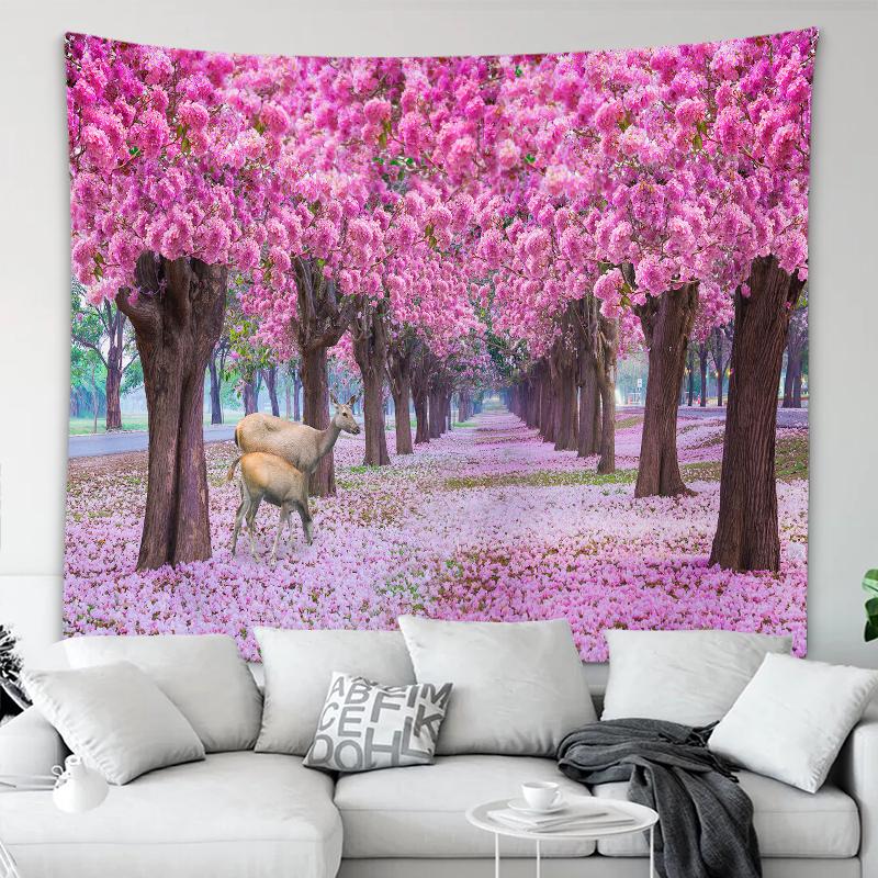 Украшение дома гобелен красивая серия вишни с принтом гобелен праздничные украшения 230x180 см