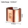 Copper Wire Connector C Type Copper C-shaped Clamp C Type Clip Buckle Terminal Clamp  Wire