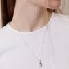 Emott Melting Pendant Necklace (silver)