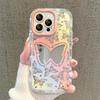 Colorful Butterfly Suitable for Apple 16 Mobile Phone Case Iphone15pro Mirror Cream Case 14 High-end Sense 13 Anti-fall 8