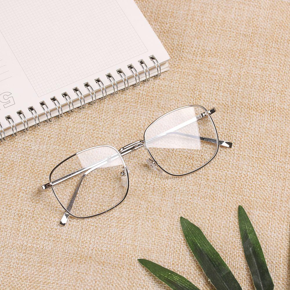 New Fashion Portable Metal Square Glasses Spectacles Optical Glasses Eyeglasses Frame