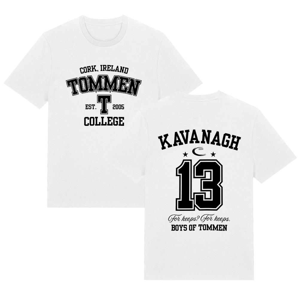 Футболка с надписью Boys of Tommen Свитшот Tommen College Каванаг 13 Футболка Подарок для книголюба Топ из чистого хлопка С круглым вырезом Унисекс Свободная футболка
