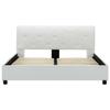 VidaXL Cadre de lit Blanc Similicuir 120 x 200 cm