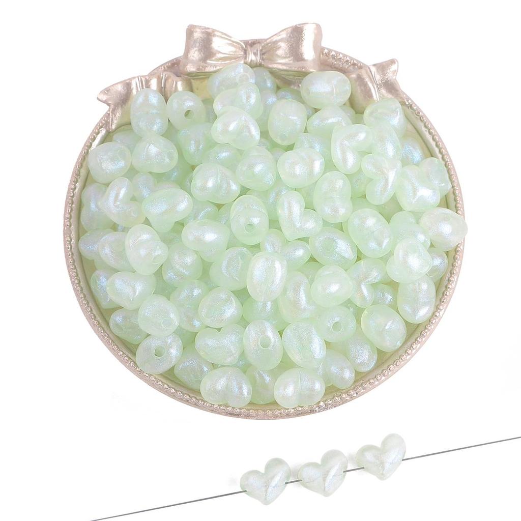 35-50 шт./пакет, 11 мм, пластиковые акриловые бусины в виде звезды и сердца для ожерелья, браслета, бусины для изготовления ювелирных изделий своими руками