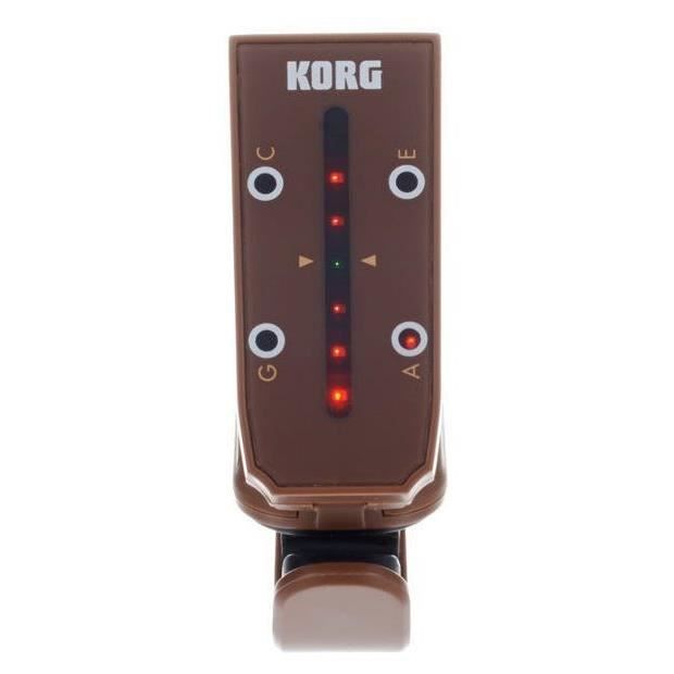 Accordeur - KORG - Headtune HT-U1 - Marron - Compatibilité Ukulélé - Pince