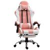 Gaming Chair Ergonomic Office Chair with Headrest, Massage Lumbar Cushion, Footrest, Rotating Gamer Chair PC Chair with Connected Armrests