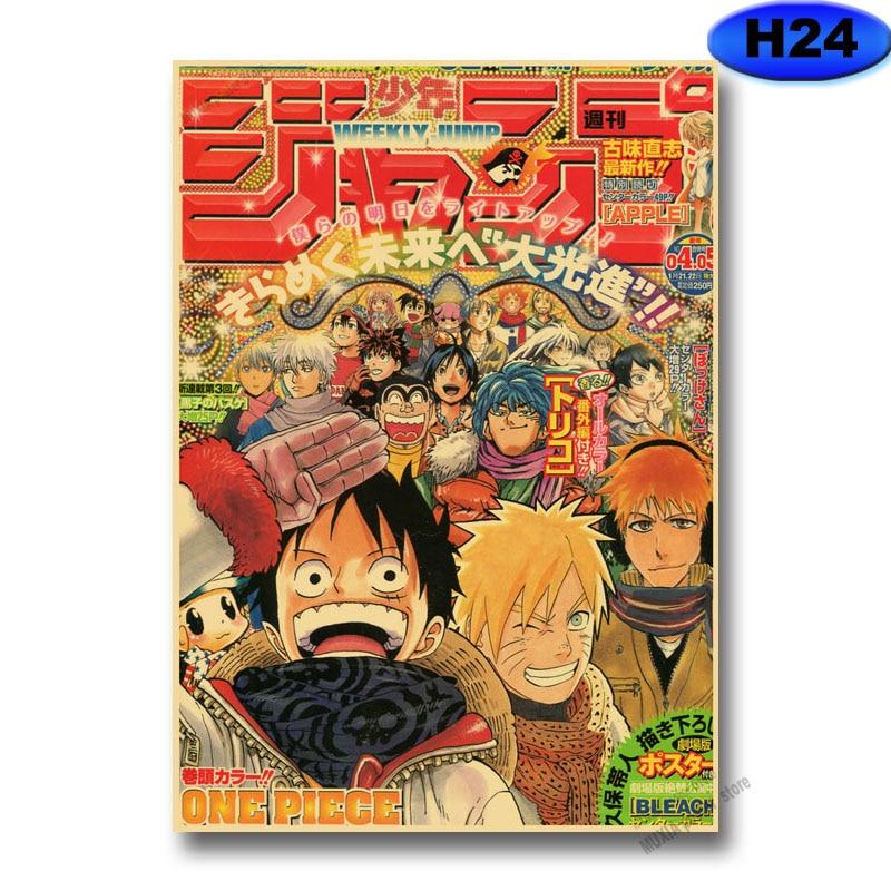 Винтажные аниме-плакаты «Атака Титанов/Demon Slayer/Jujutsu Kaisen Manga», эстетический постер, крафт-бумага, домашний декор, наклейки на стену