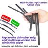 Universal Car Wiper Blades Rubber Strips Framed