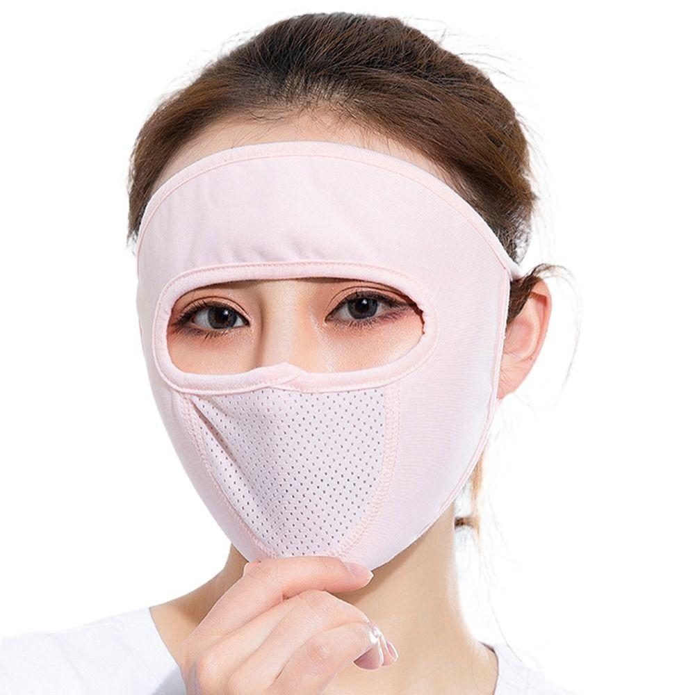 Маска Gini для лица однотонная из ледяного шелка, маска для лица для вождения, женская маска для лица, летняя солнцезащитная маска