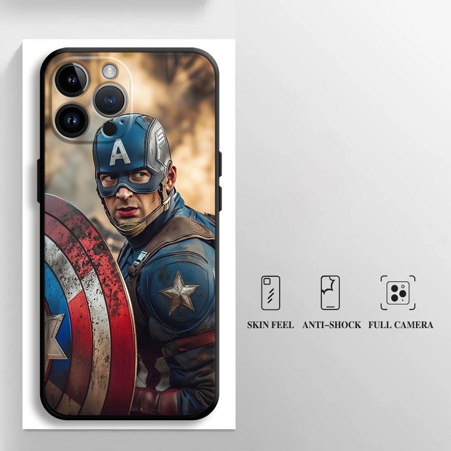 Мягкий чехол для Google Pixel 6a 9 Pro XL 6 Pro 7 Pro 8 Pro 8a 9a 7a Marvel Капитан Америка