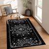 Sun and Moon Rug Boho Celestial Area Rugs for Bedroom Dorm Living Room Bohemian Occult Crescent Solar Stars Galaxy Floor Mat