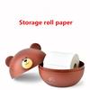 Коробка для салфеток с милым медведем, коробка для хранения рулонной бумаги в скандинавском стиле, коробка для салфеток, контейнер для полотенец, держатель для салфеток